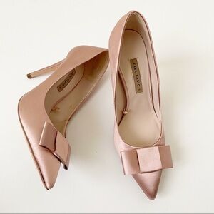 Zara blush pink court heels